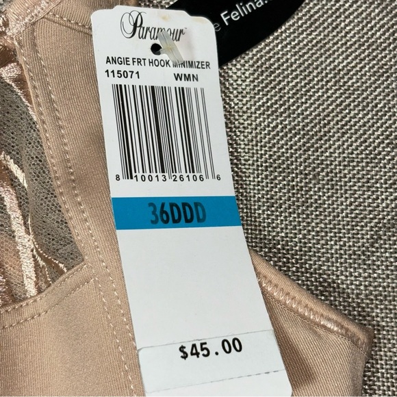 Paramour Angie Front Hook Minimizer Bra Size 36DDD NWT - Picture 6 of 10